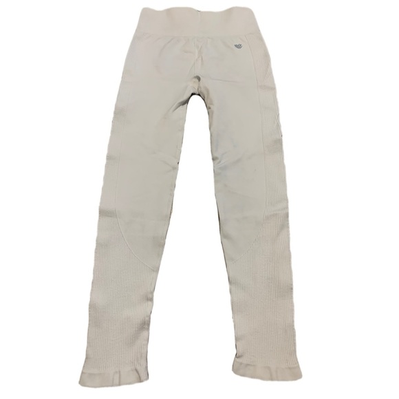 Forever 21 Ribbed Seamless Leggings - Cream, Size S/P - Picture 1 of 6